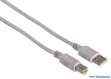 POWERTECH καλώδιο USB σε USB Type Β CAB-U077, 3m, γκρι