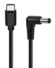POWERTECH καλώδιο τροφοδοσίας USB-C σε DC CAB-UC098, 5.5x2.1mm, 0.5m, μαύρο