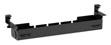BRATECK cable management γραφείου CC11-22-2, μεταλλικό, 894x167x196mm, μαύρο