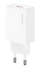 USAMS φορτιστής τοίχου CC324, USB, 18W, λευκός