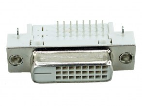 DVI Connector - DVI 25P, Nickel, White