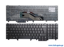 Πληκτρολόγιο για Dell Latitude E5520/E5530/Precision M4600/M6600, μαύρο