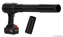 KINZIR ηλεκτρικό air duster AD61, 800W, 2000mAh, Brushless, μαύρο