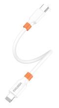 KAKUSIGA καλώδιο Lightning σε USB-C KSC-1024, σιλικόνης, 30W, 480Mbps, 0.25m, λευκό