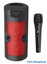 CELEBRAT φορητό ηχείο OS-09 με μικρόφωνο, 10W, BT/TF/USB/AUX, FM, μαύρο