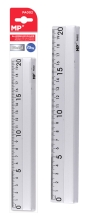 MP μεταλλικός χάρακας PA002, 20cm, ασημί
