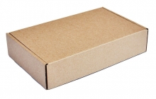 Χαρτοκιβώτιο συσκευασίας PAP-0001, τρίφυλλο, 20x13x3.5cm, καφέ, 50τμχ