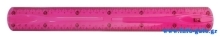 MP εύκαμπτος χάρακας PL003, 30cm, ροζ