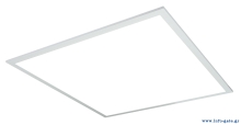 POWERTECH LED panel ψευδοροφής PT-1533, 40W, 59.5x59.5cm, τετράγωνο, 4000K, 4000lm, λευκό