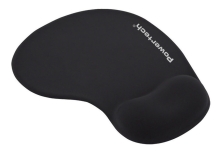 POWERTECH mouse pad PT-1611 με στήριγμα καρπού, 23x19x1.8cm, μαύρο