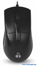 POWERTECH ενσύρματο ποντίκι PT-969, οπτικό, 1600DPI, μαύρο