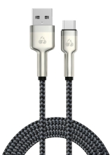 POWERTECH καλώδιο USB-C σε USB PTR-0199, PD 60W, 480Mbps, 1m, μαύρο/γκρι