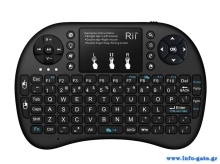 RIITEK Ασύρματο πληκτρολόγιο mini i8+ με touchpad, 2.4GHz, μαύρο