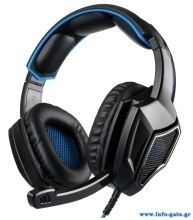 SADES gaming headset SA-920 Plus, 3.5mm, 40mm, μπλε