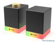 SADES gaming ηχεία Dionsyn με RGB φωτισμό, 2x 5W, Bluetooth & USB-C/USB, μαύρα