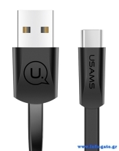 USAMS Καλώδιο USB σε Type-C US-SJ200, 1.2m, μαύρο