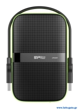 SILICON POWER εξωτερικός HDD Armor A60, 4TB, USB 3.2, πράσινος