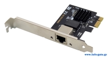 POWERTECH κάρτα επέκτασης PCIe σε RJ45 2.5G ST7266, RTL8125B