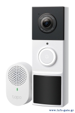 TP-LINK smart κουδούνι με κάμερα Tapo D210, 2K/3MP, WiFi, 6400mAh, IP65, V2.0