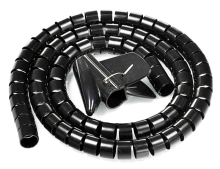 POWERTECH δεματικό καλωδίων TIES-083, πλαστικό, Φ20mm, 2m, μαύρο