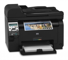 HP used Printer LaserJet Pro 100 MFP M175A, color, low toner & drum