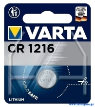 VARTA μπαταρία λιθίου CR1216, 3V, 1τμχ