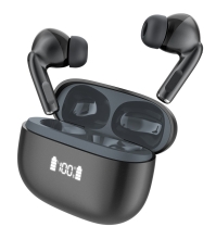 CELEBRAT earphones με θήκη φόρτισης W72, True Wireless, 10mm, 33/380mAh, ANC & ENC, μαύρα