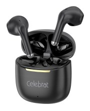 CELEBRAT earphones με θήκη φόρτισης W79, True Wireless, 13mm, 30/300mAh, μαύρα
