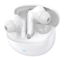 CELEBRAT earphones με θήκη φόρτισης W80, True Wireless, 13mm, 30/230mAh, λευκά