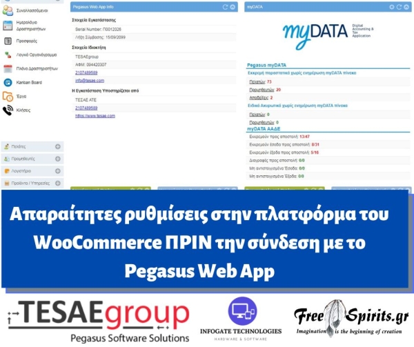 Απαραίτητες ρυθμίσεις στην πλατφόρμα του WooCommerce ΠΡΙΝ την σύνδεση με το Pegasus Web App