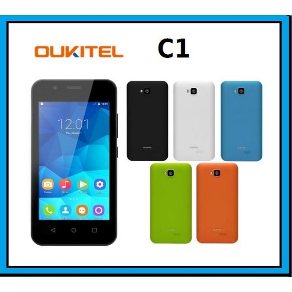 InfoGate-OUKITEL Smartphone C1, Quad Core, 4&quot;, Flash LED, Black