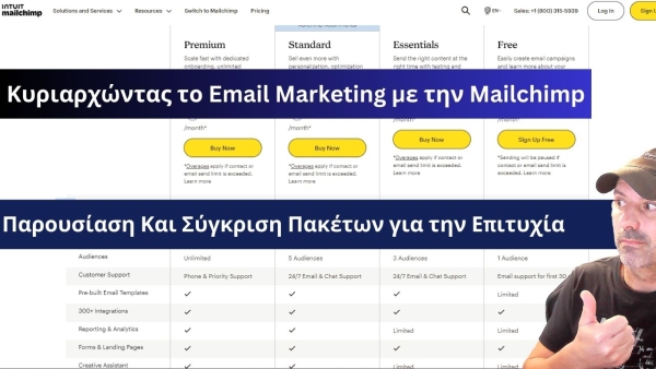 Κυριαρχώντας το Email Marketing με την Mailchimp: Παρουσίαση Και Σύγκριση Πακέτων για την Επιτυχία